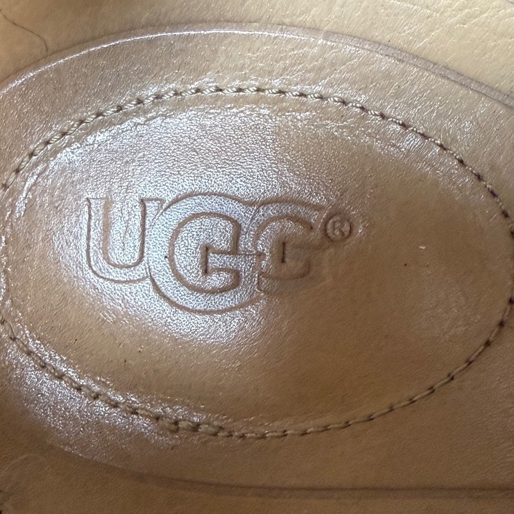 UGG Freamon Mens Black Leather Lace Up Plain Toe Oxford Dress Shoes - Picture 5 of 11